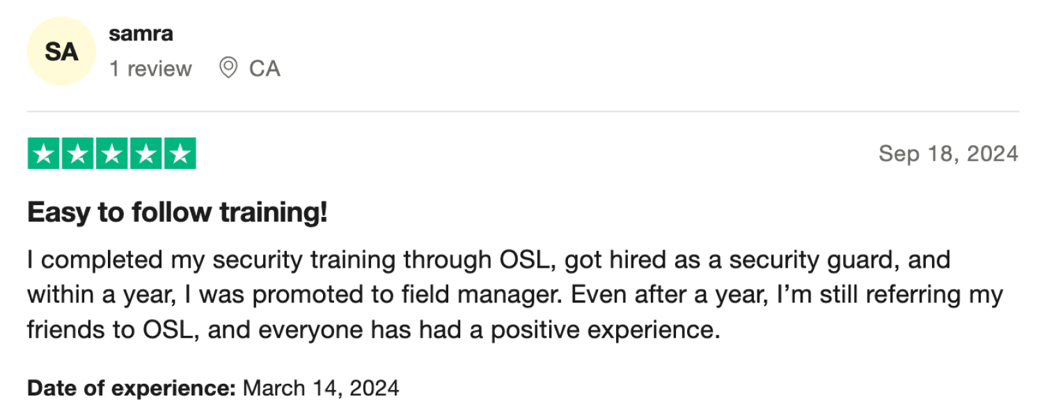 Trust Pilot Review 2